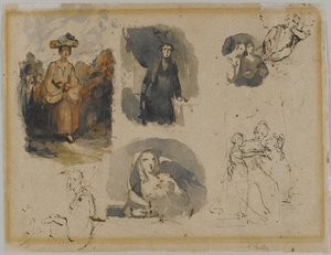 [Senza titolo] (Sette studi di figure)